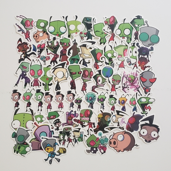 🔮3/$15 50pcs Invader Zim Stickers - Picture 1 of 7
